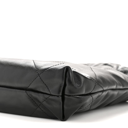 Chanel Shiny Calfskin Quilted Mini Chanel 22 Black 10 of 11