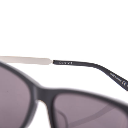 Gucci Acetate Square Frame Web Sunglasses GG0078SK Black 6 of 9