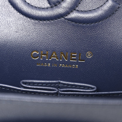 Chanel Caviar Quilted Medium Double Flap Navy 6 of 10
