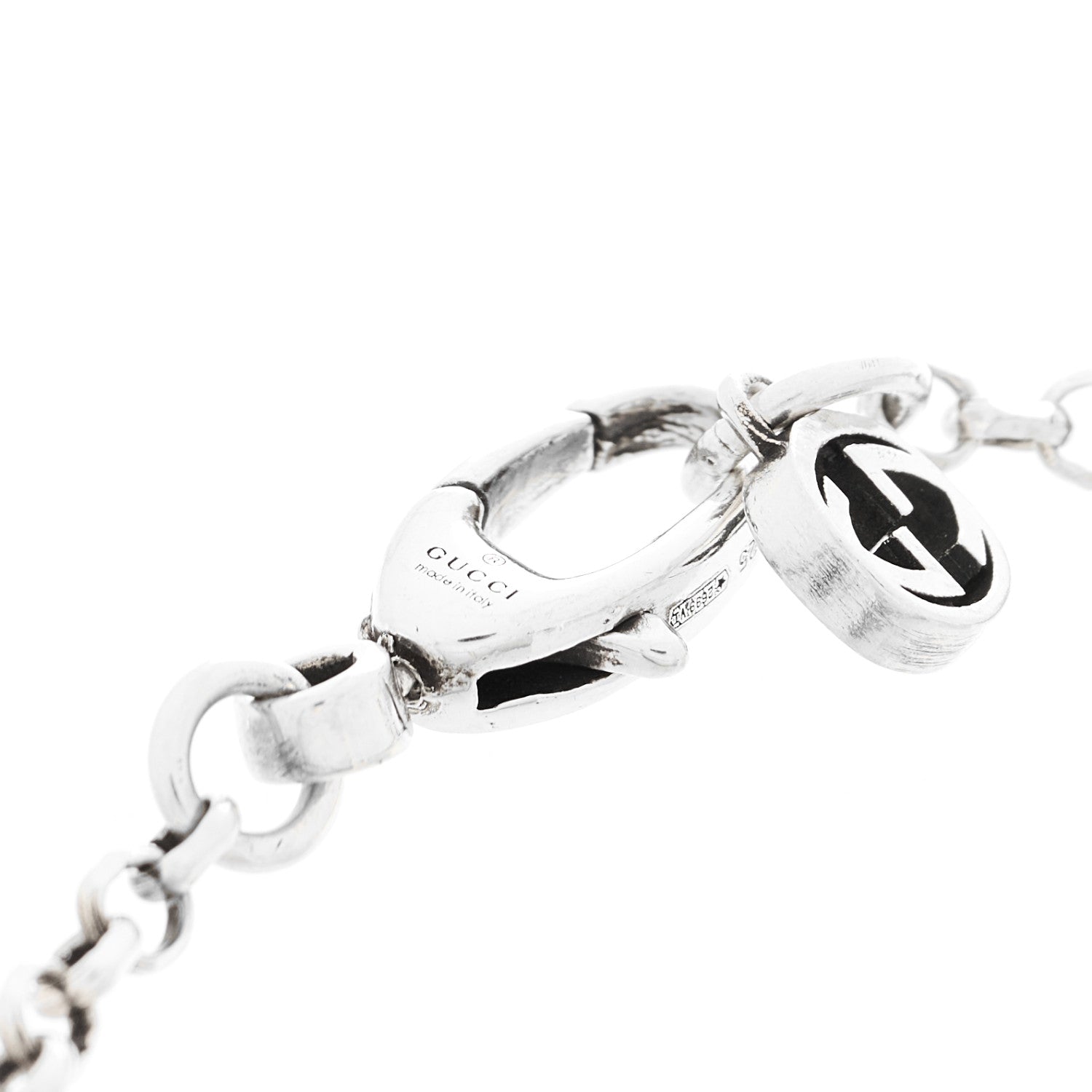 Gucci Sterling Silver Double G Key Bracelet 3 of 4
