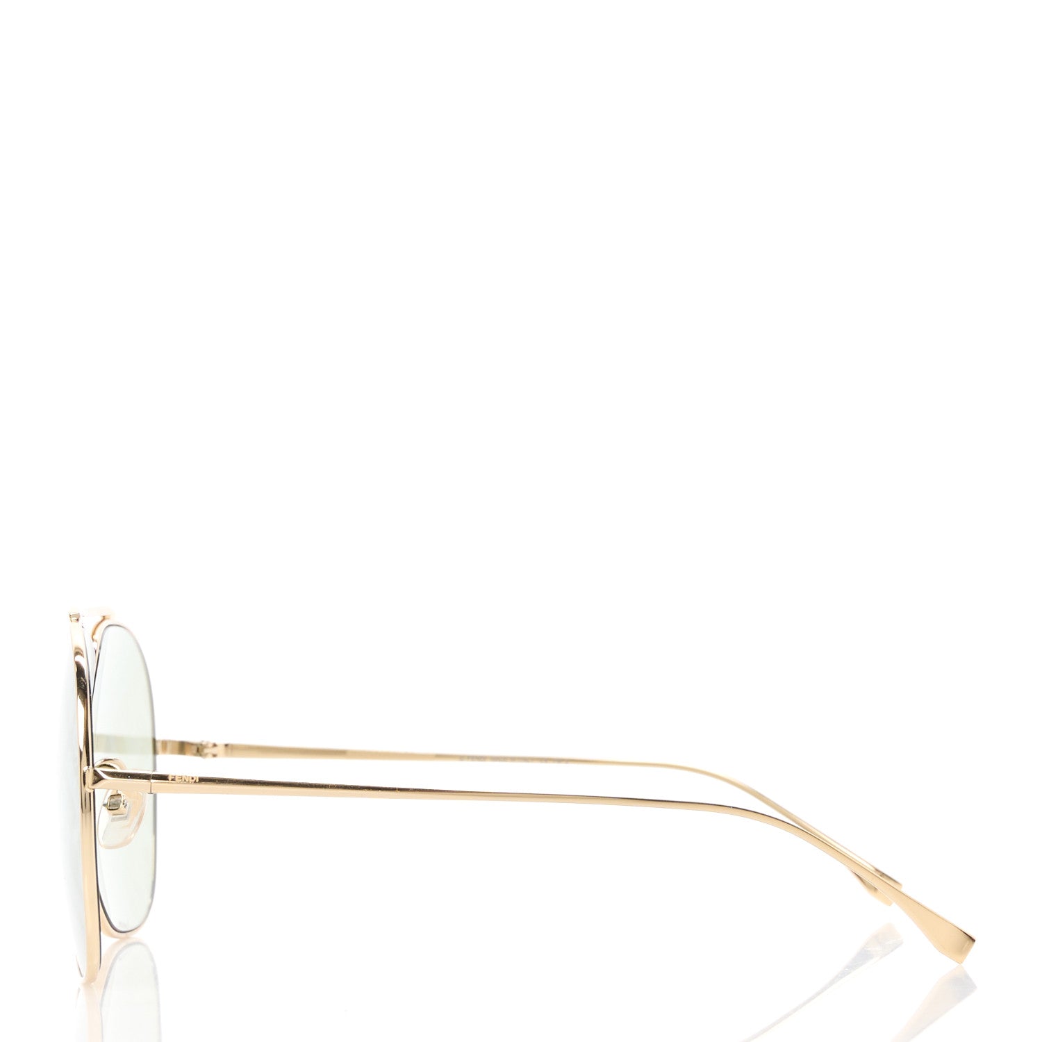 Fendi Metal Fendi Forever Aviator Sunglasses FF0407/G/S Gold 3 of 8