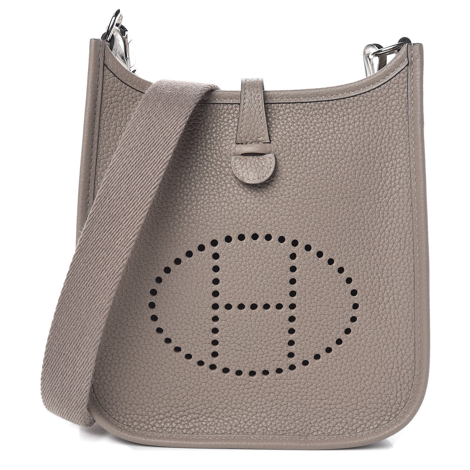 Hermes Taurillon Clemence Evelyne TPM Gris Asphalte 1 of 11