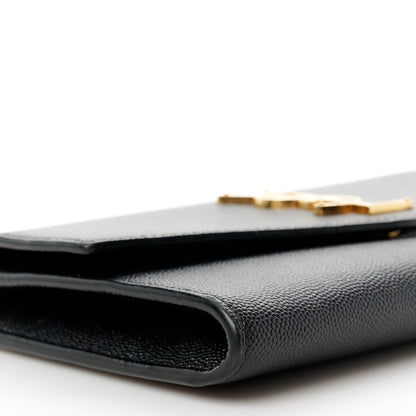 Saint Laurent Grain De Poudre Uptown Chain Wallet Black 9 of 11
