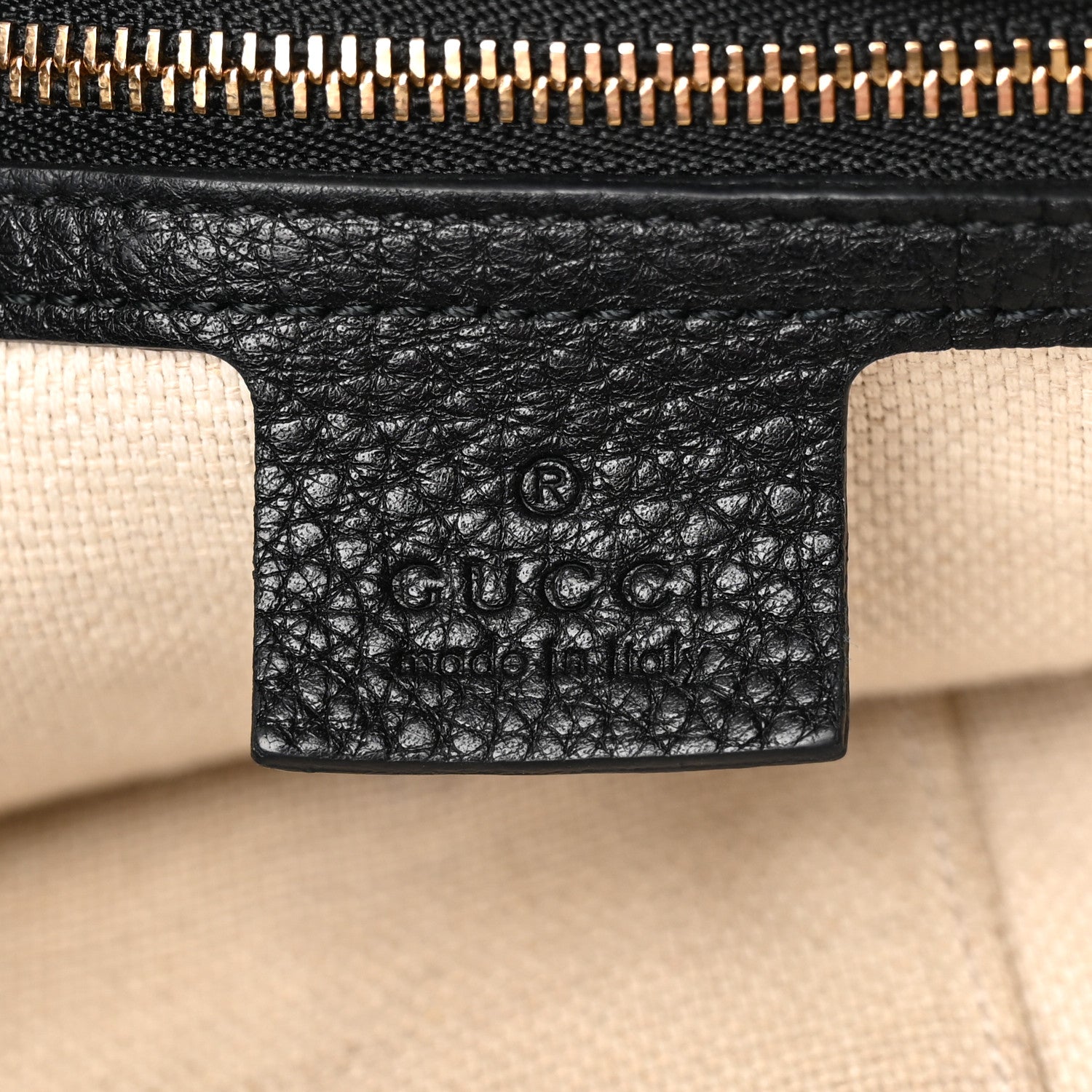 Gucci Pebbled Calfskin Medium Soho Chain Shoulder Bag Black 5 of 18
