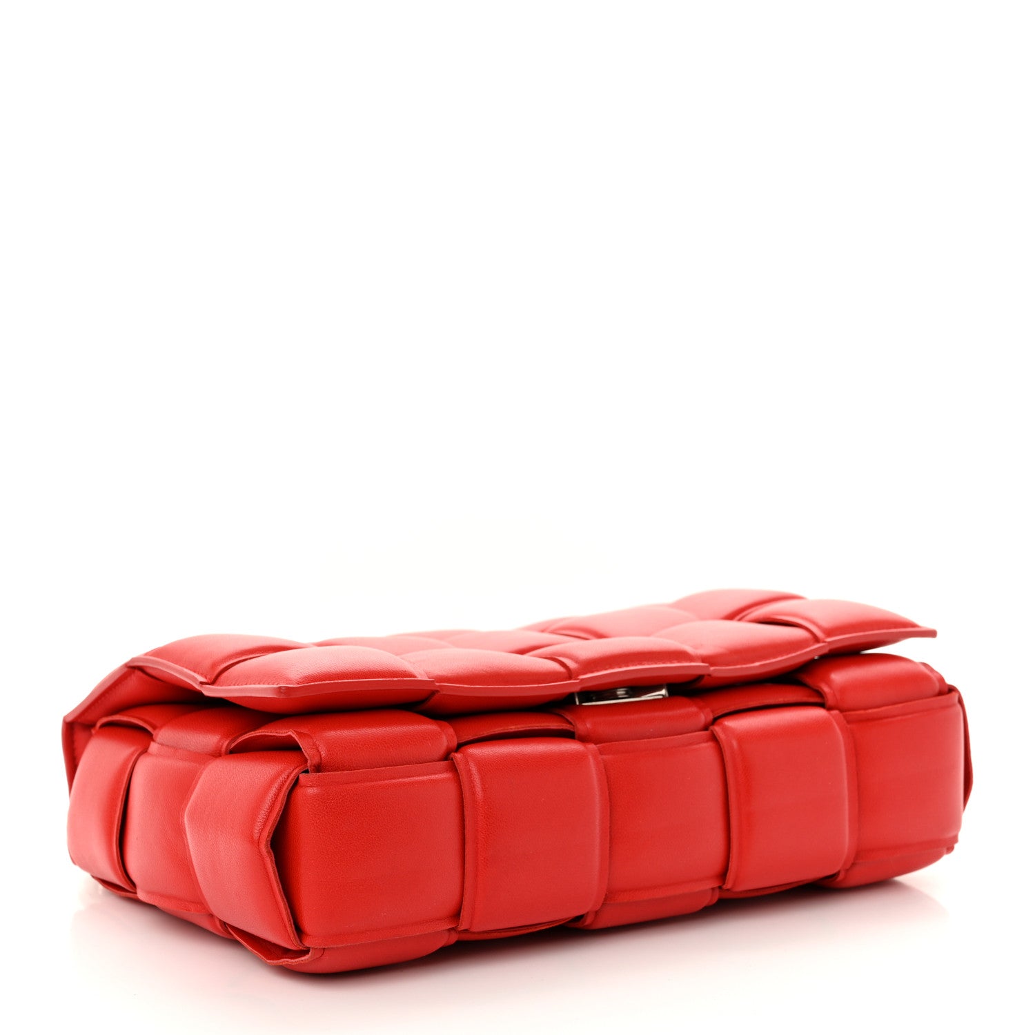Bottega Veneta Lambskin Maxi Intreccio Padded Chain Cassette Crossbody Bag Nail Polish 4 of 12