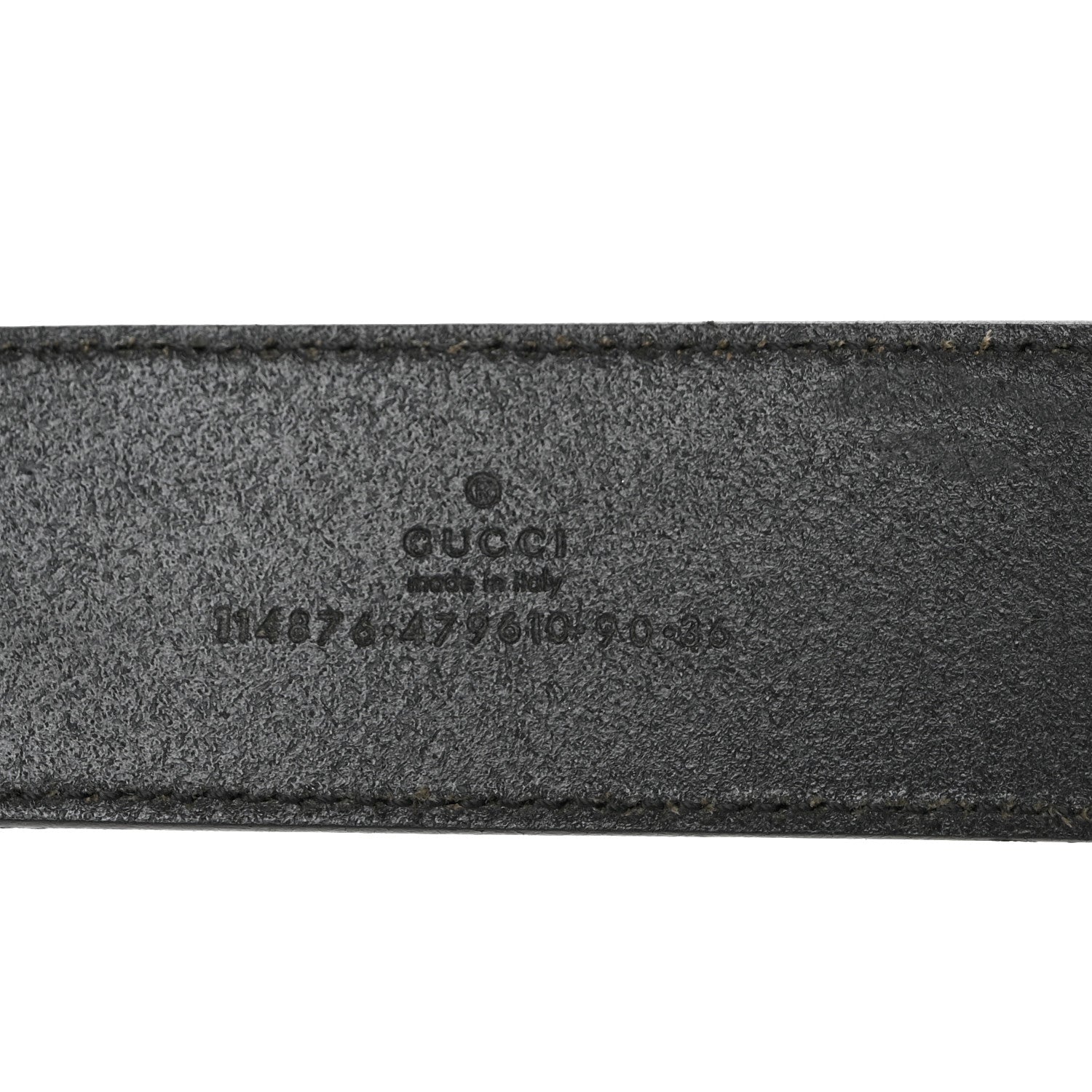 Gucci Calfskin Interlocking G Belt 90 36 Black 3 of 8