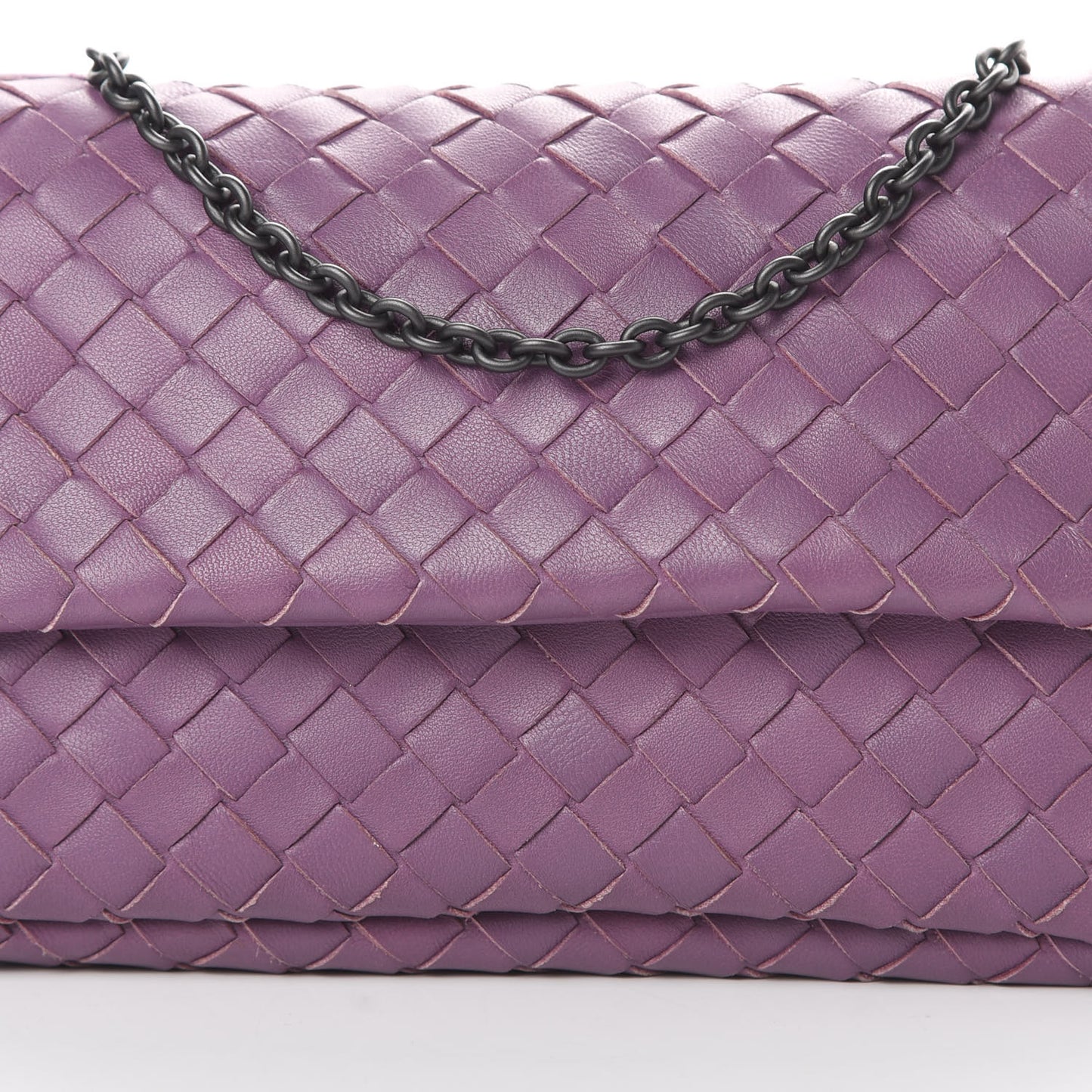 Nappa Intrecciato Mini Chain Messenger Peony