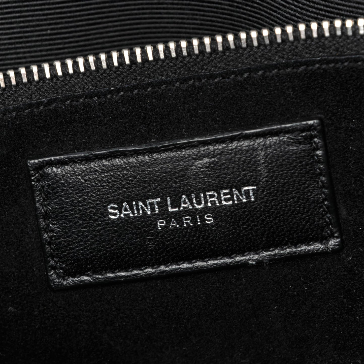 Calfskin Crocodile Embossed Small Sac de Jour Black