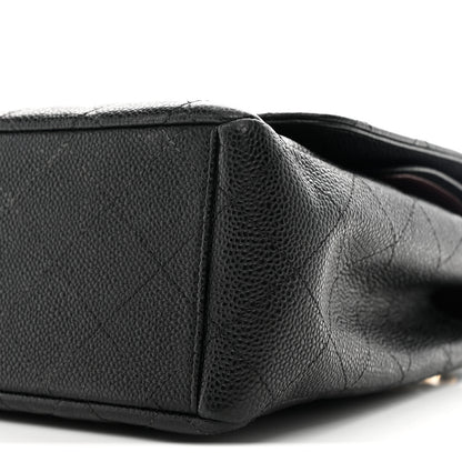 Chanel Caviar Quilted Maxi Double Flap Black 19 of 27