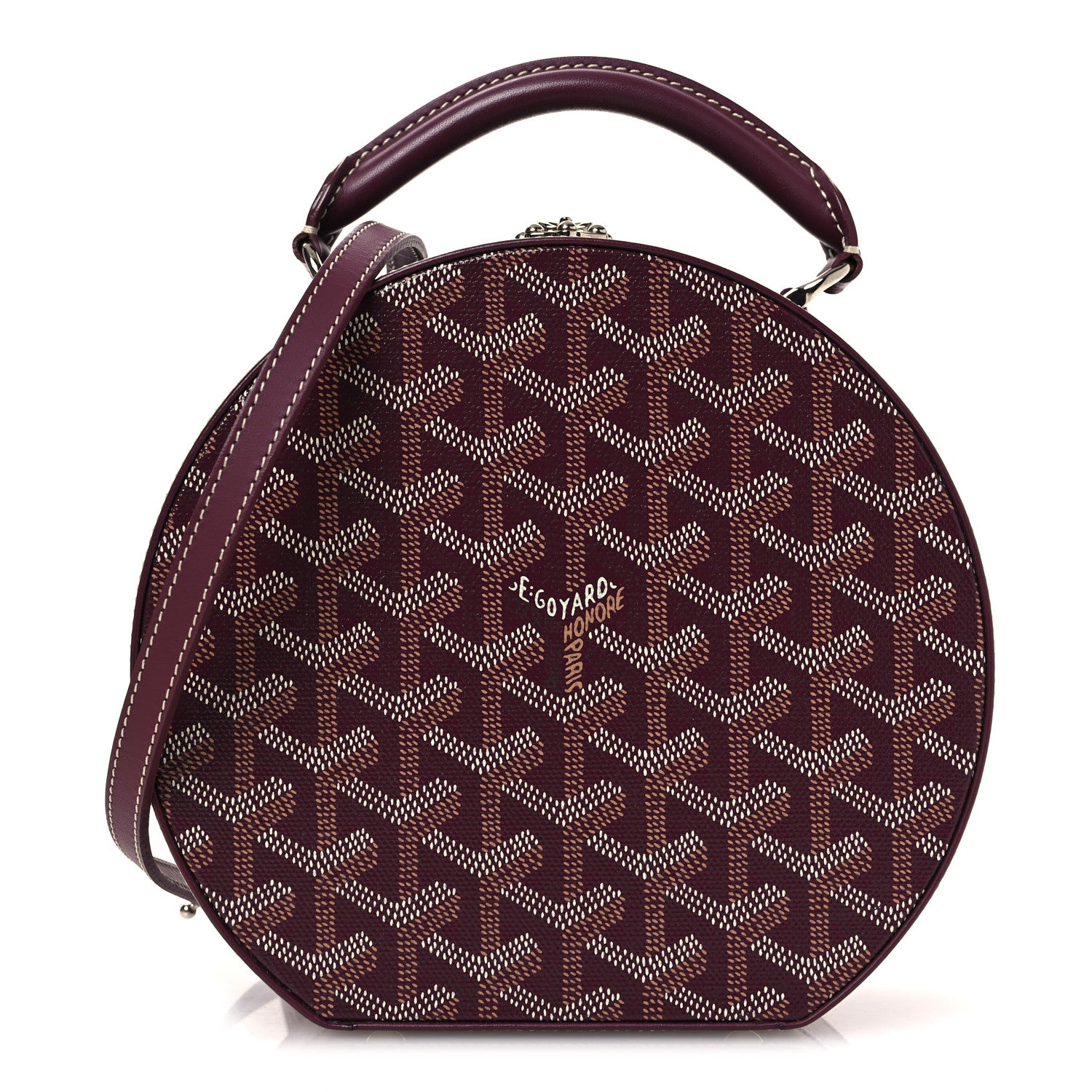 Goyard Goyardine Alto Hatbox Burgundy 1 of 9