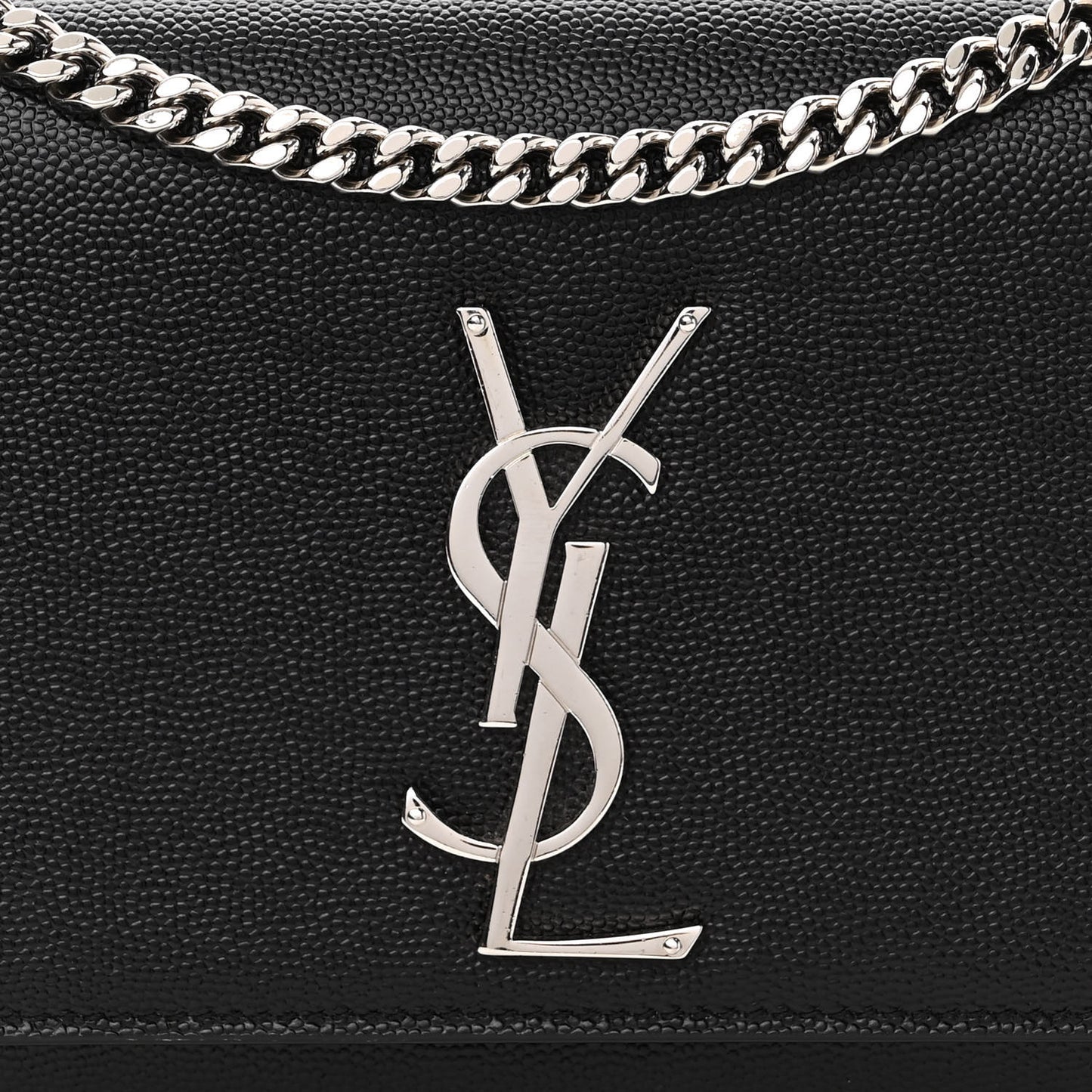 Grain De Poudre Small Monogram Kate Satchel Black
