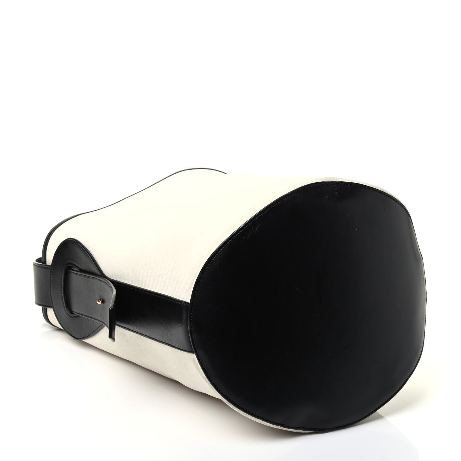 Celine Canvas Large Bucket Bag Black White 4 of 10