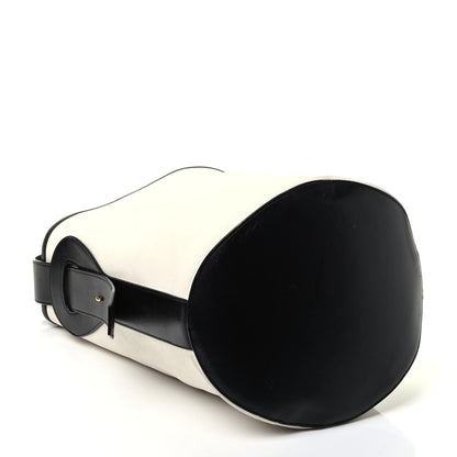 Celine Canvas Large Bucket Bag Black White 4 of 10
