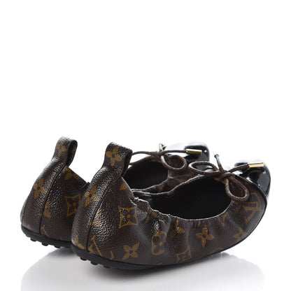 Louis Vuitton Monogram Flirty Ballerina Flats 36 Black 4 of 7