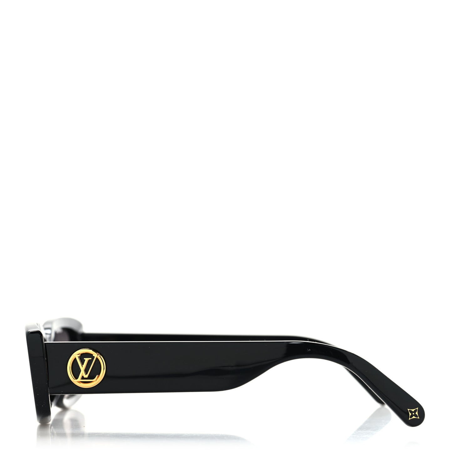 Acetate LV Circle Cat Eye Sunglasses Z2109W Black