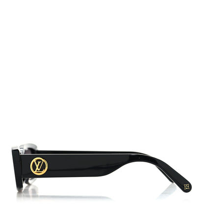 Louis Vuitton Acetate LV Circle Cat Eye Sunglasses Z2109W Black 3 of 7