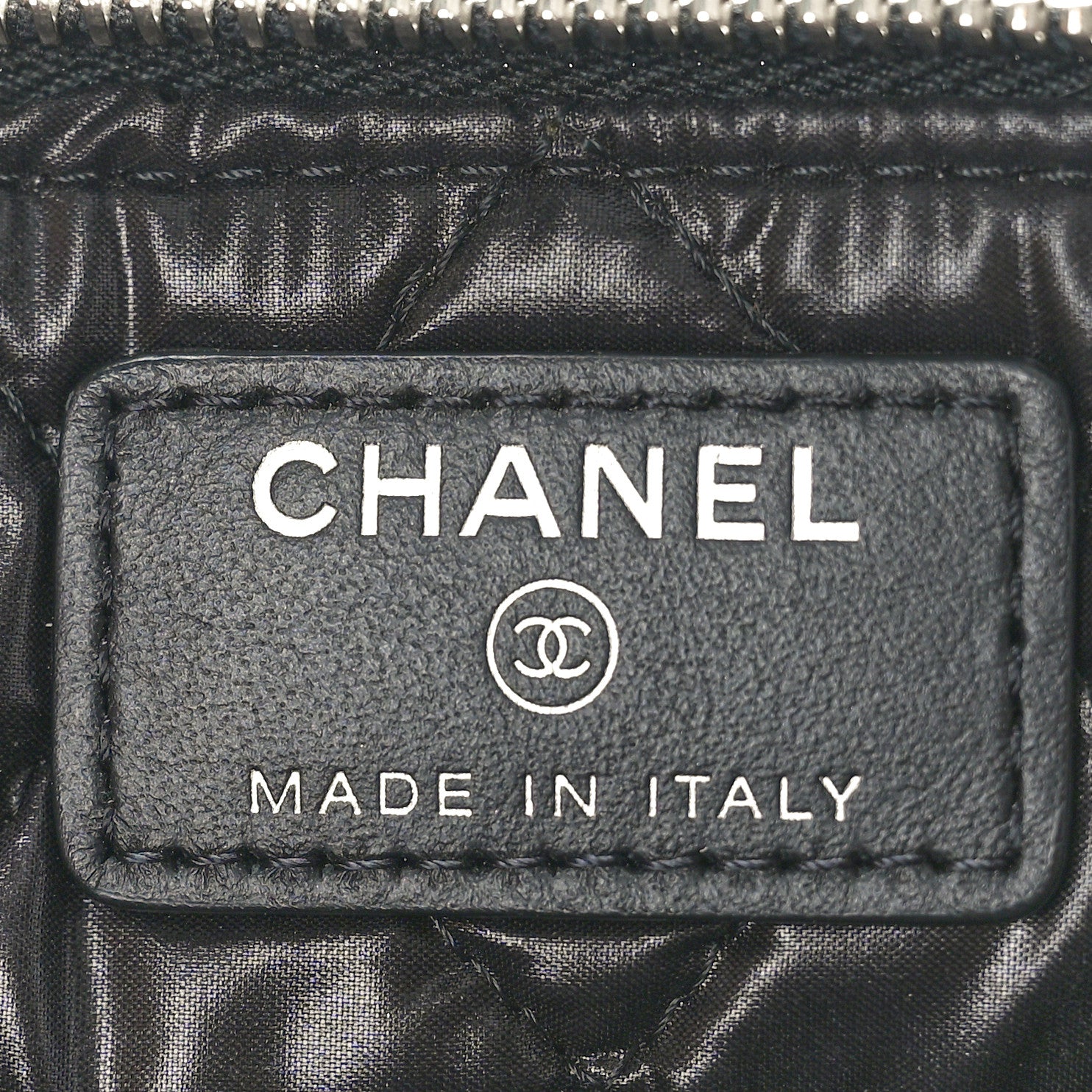 Chanel Metallic Calfskin Keyboard Pouch Black 6 of 8