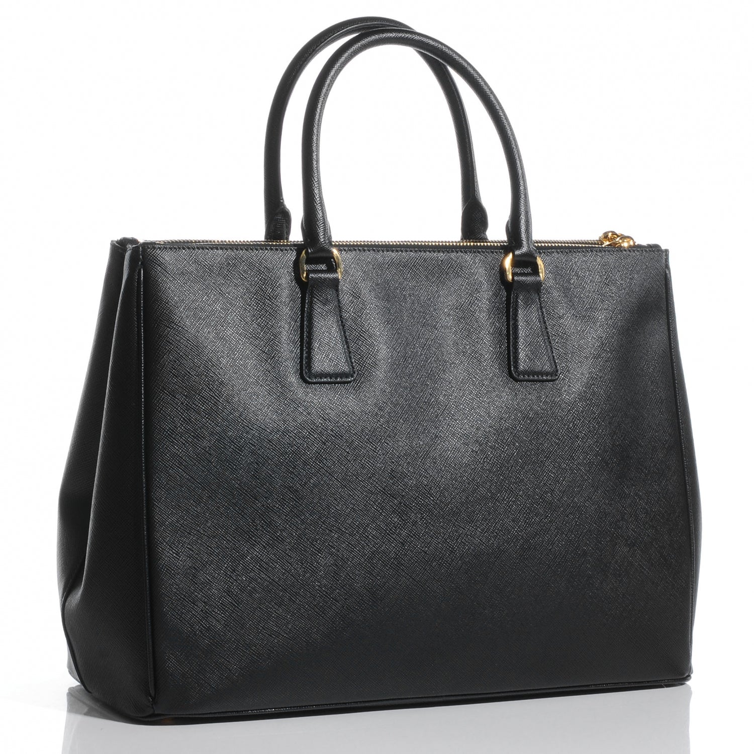 Prada Saffiano Lux Medium Tote Nero Black 3 of 9