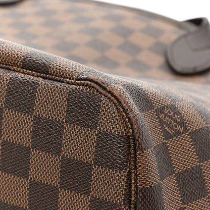 Louis Vuitton Damier Ebene Neo Neverfull MM Rose Ballerine 19 of 20