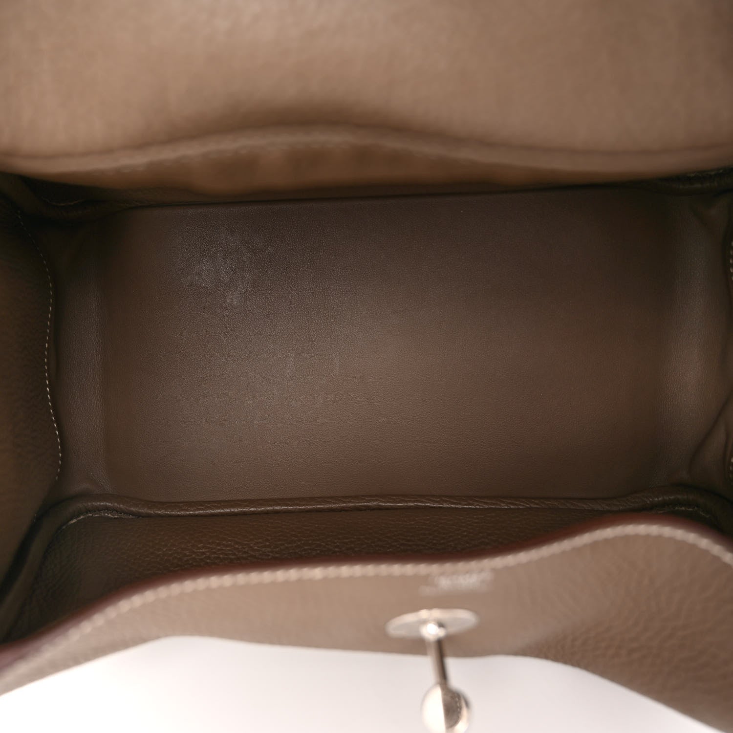 Hermes Taurillon Clemence Lindy 30 Etoupe 5 of 9