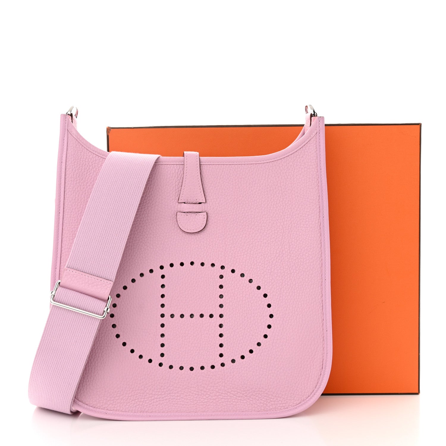 Hermes Taurillon Clemence Evelyne III PM Mauve Sylvestre 11 of 11