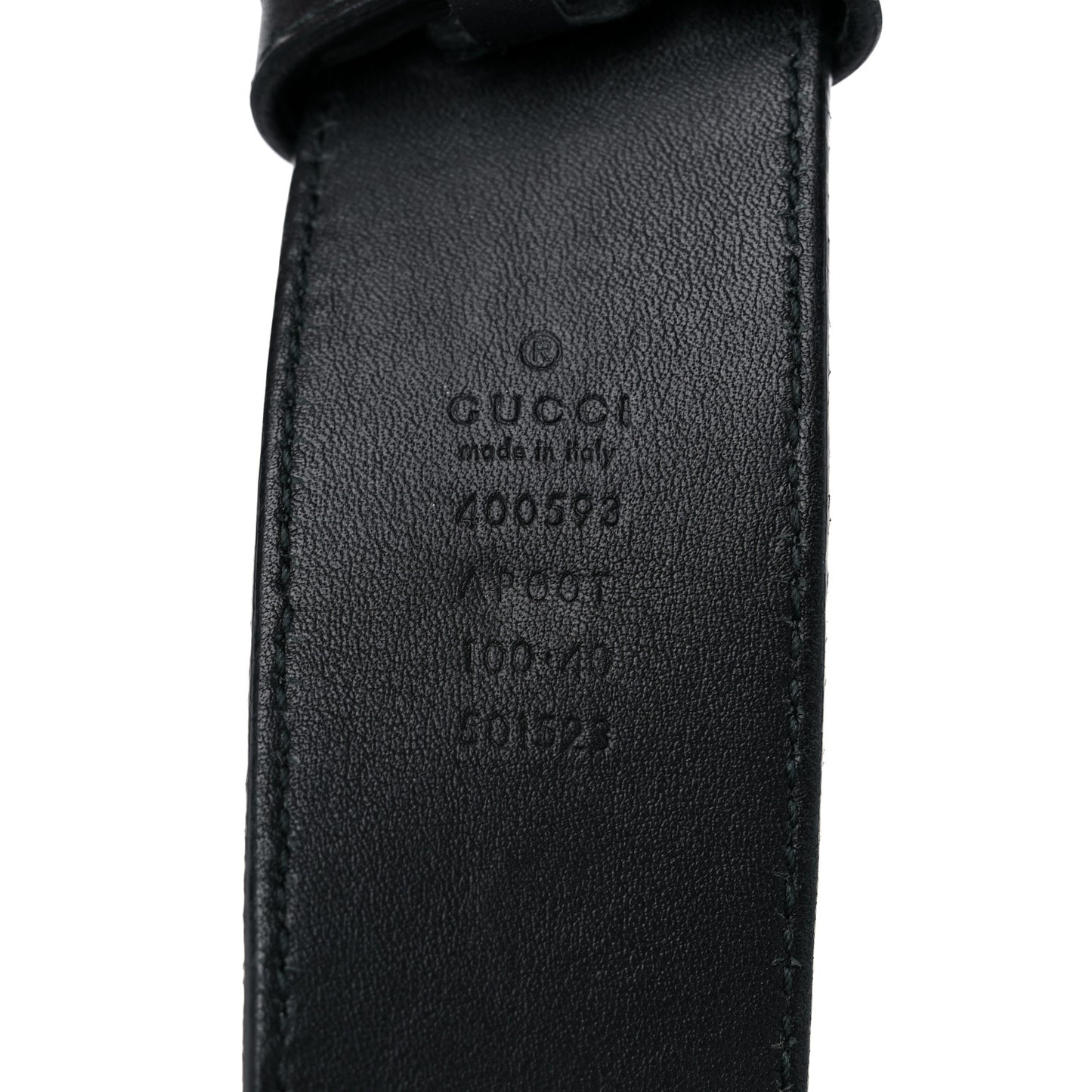 Calfskin Double G 40mm Belt 100 40 Black