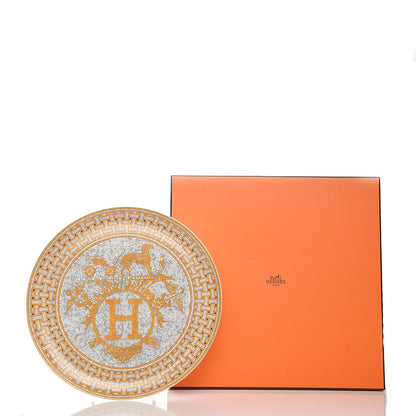 Hermes Porcelain Mosaique au 24 Tart Platter 6 of 6