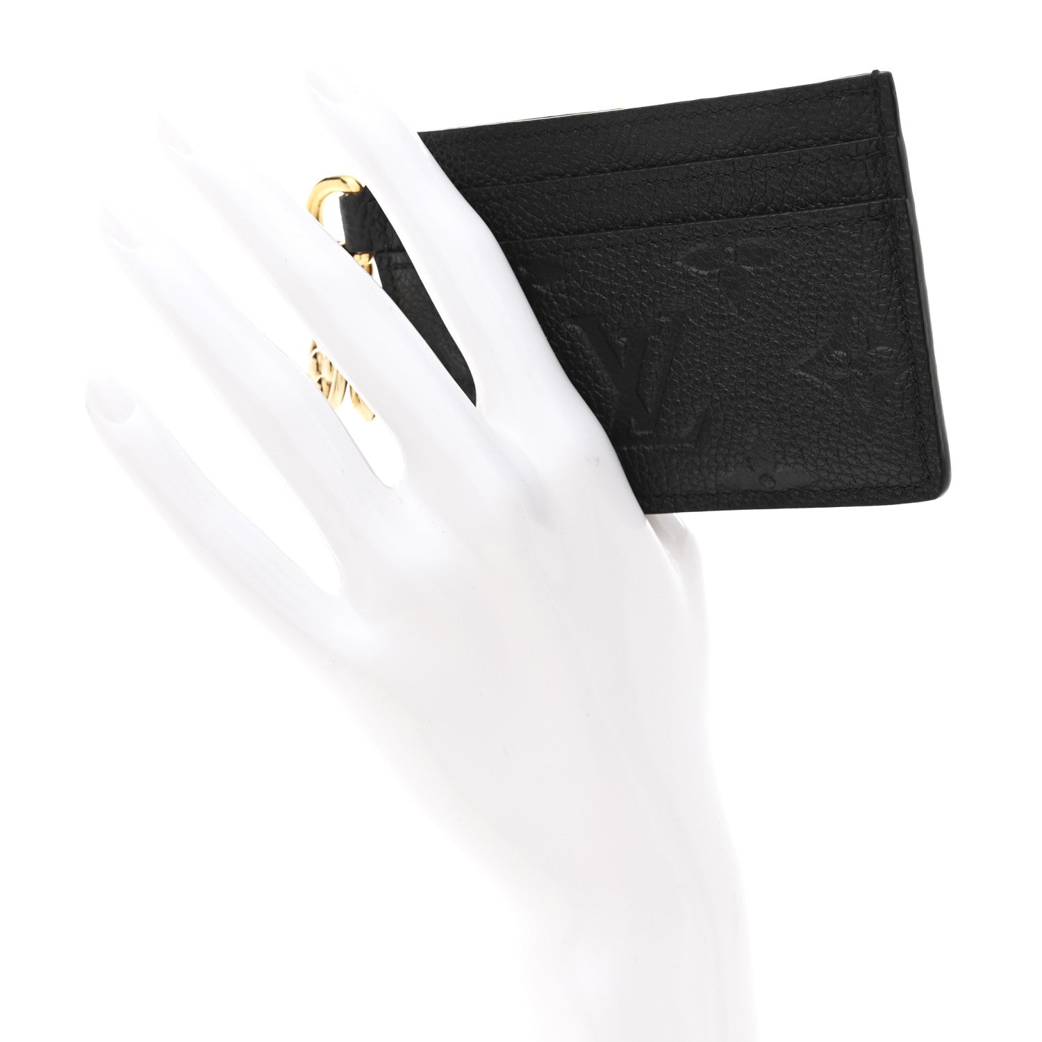 Louis Vuitton Empreinte Monogram LV Charms Card Holder Black 2 of 7