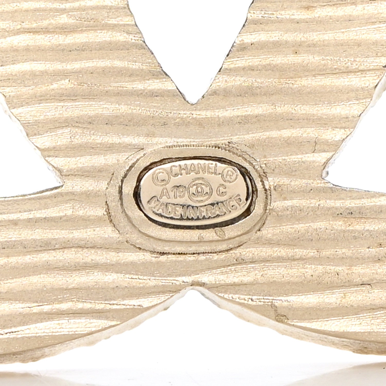 Chanel Enamel Striped CC Brooch Blue Gold 4 of 4