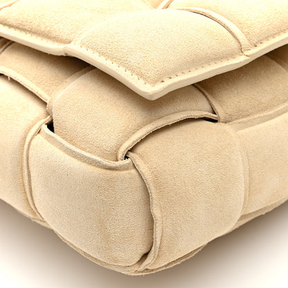 Bottega Veneta Suede Maxi Intrecciato Padded Chain Cassette Crossbody Bag Sand 9 of 9