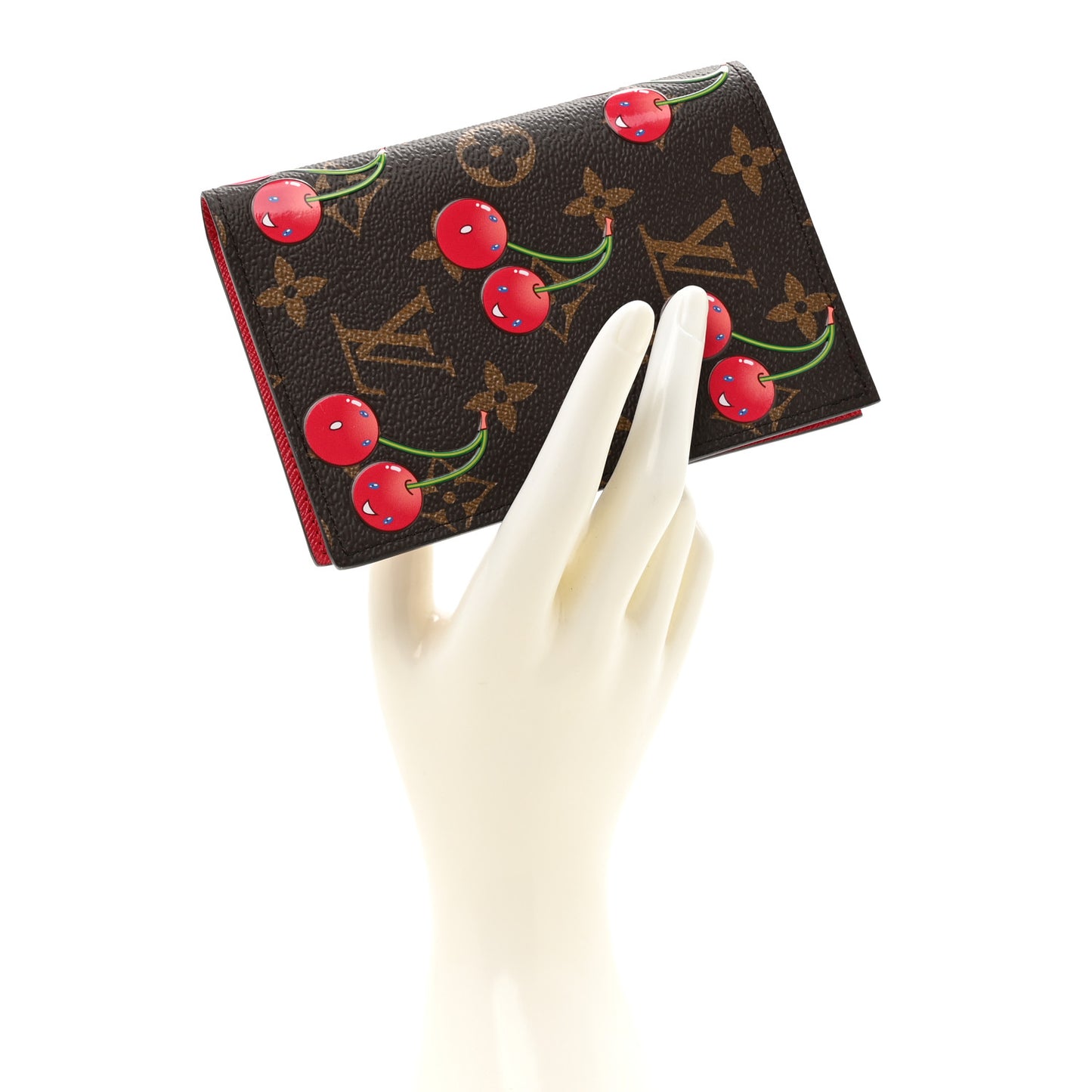 LV X TM Monogram Cerises Passport Cover
