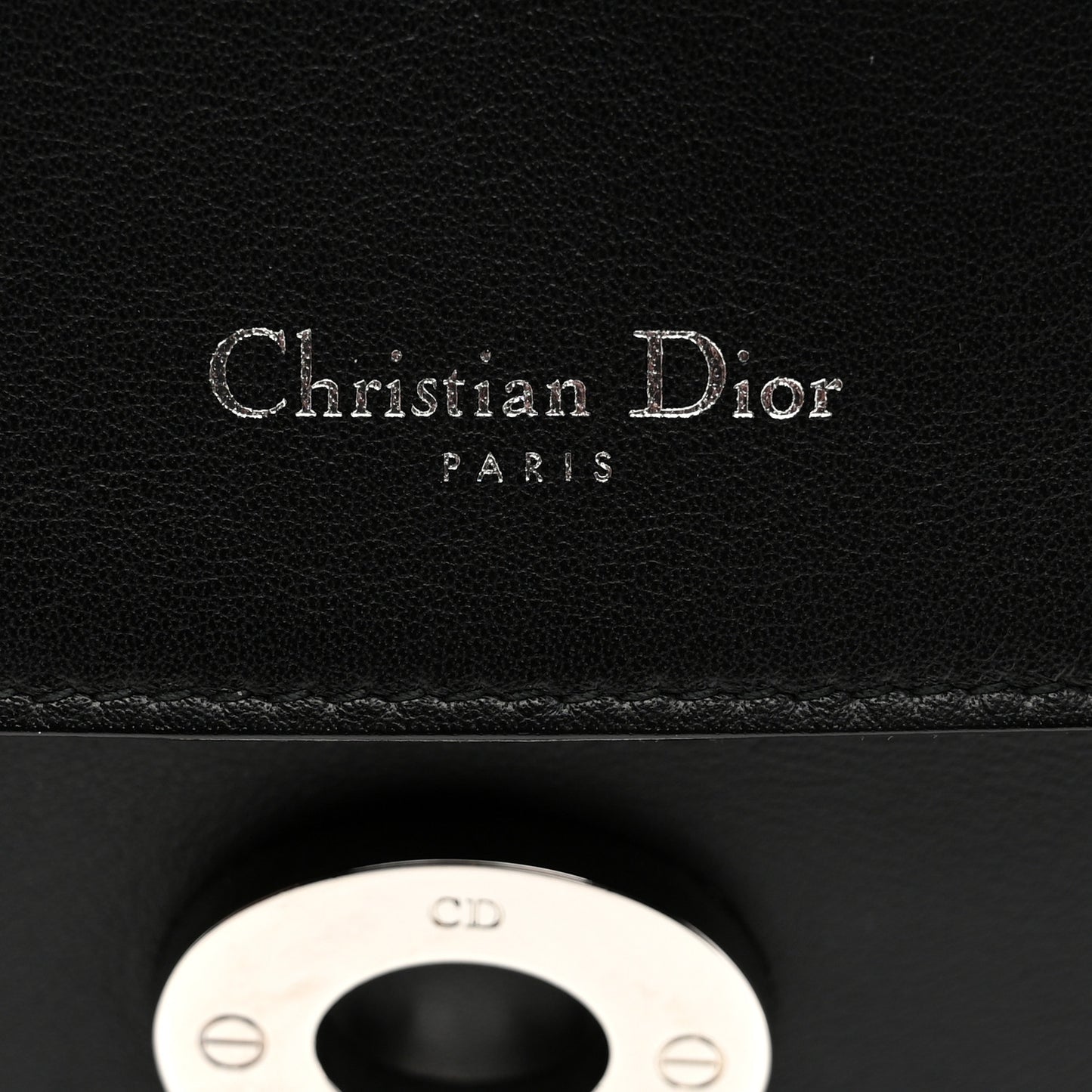 Smooth Calfskin Small Bi-Color Be Dior Flap Black Pink