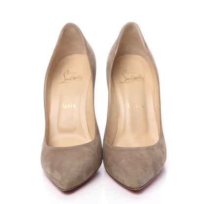 Christian Louboutin Veau Velours Pigalle 100 Pumps 39 Taupe Tirolo 2 of 9