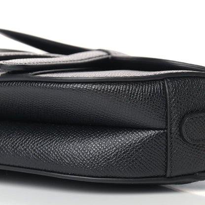 Christian Dior Grained Calfskin Mini Saddle Bag Black 9 of 11