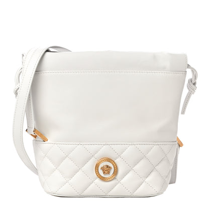 Versace Nappa Quilted Medusa Bucket Bag White 1 of 10