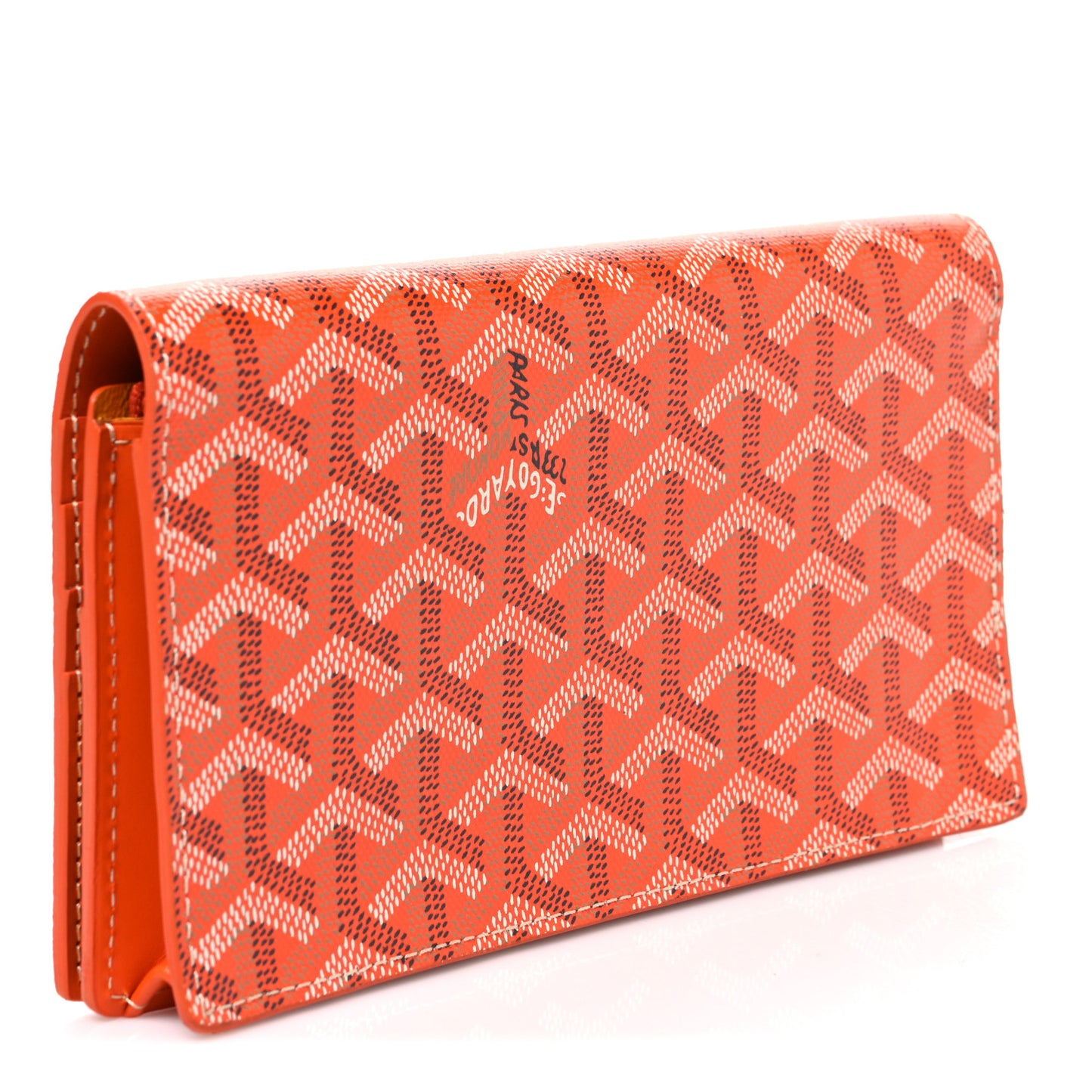 Goyardine Richelieu Wallet Orange