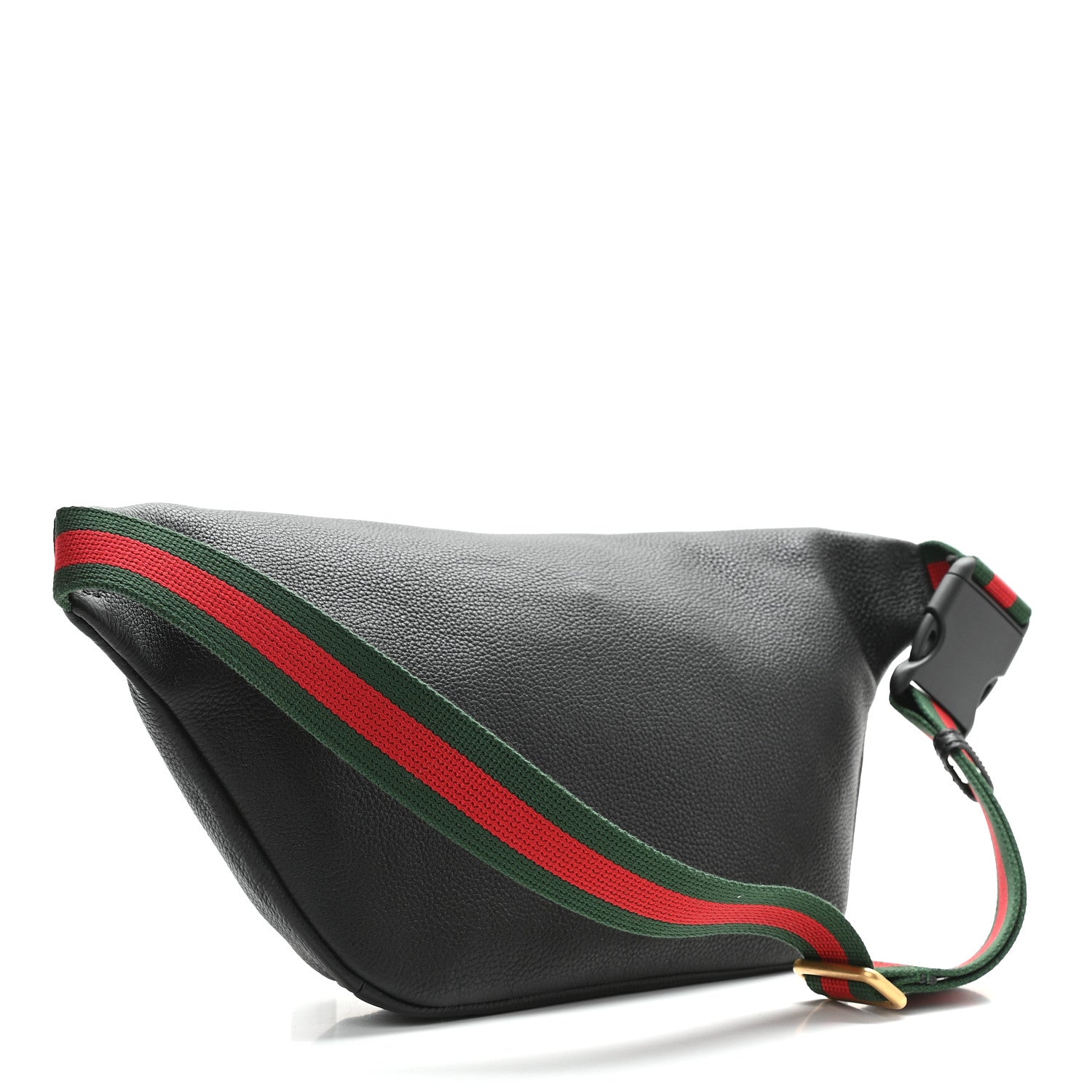 Gucci Grained Calfskin Logo Belt Bag Black 3 of 9
