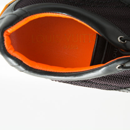 Louis Vuitton Calfskin Nylon Sneakers 5.5 Black 8 of 8