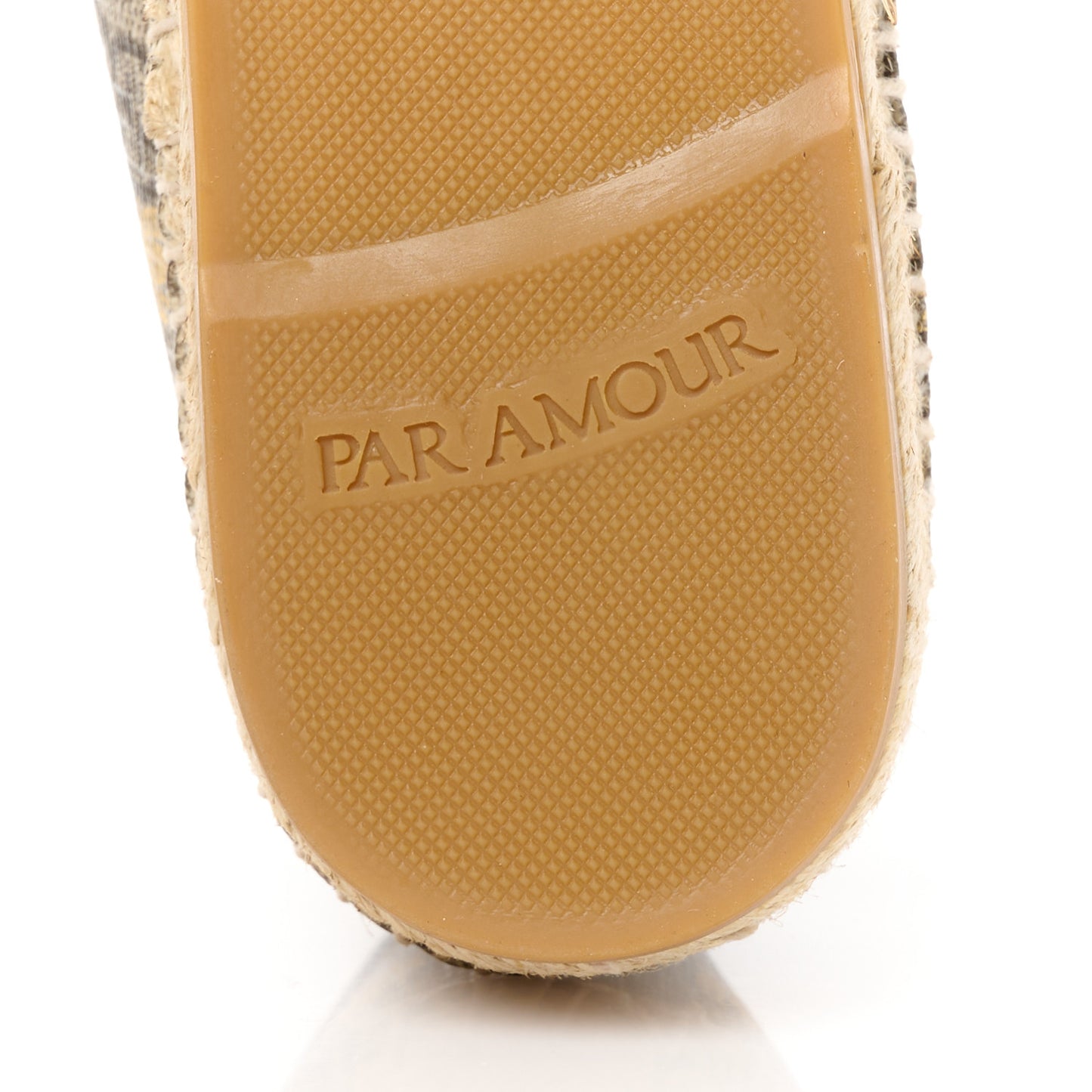 GG Supreme Monogram Bees Espadrille Flats 36 Beige Ebony Oro Black