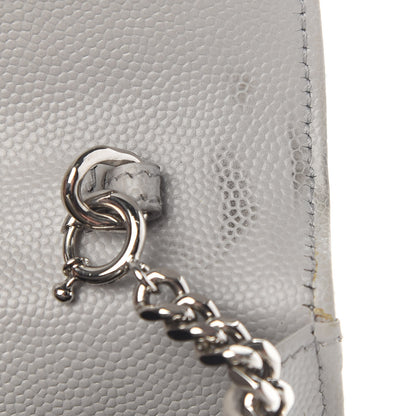Saint Laurent Grain De Poudre Matelasse Chevron Monogram Envelope Chain Wallet Souris 10 of 16