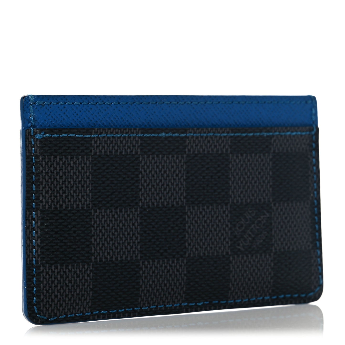Damier Graphite Card Holder Blue