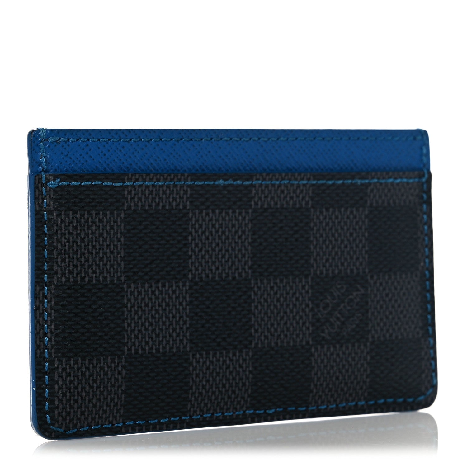 Louis Vuitton Damier Graphite Card Holder Blue 3 of 7