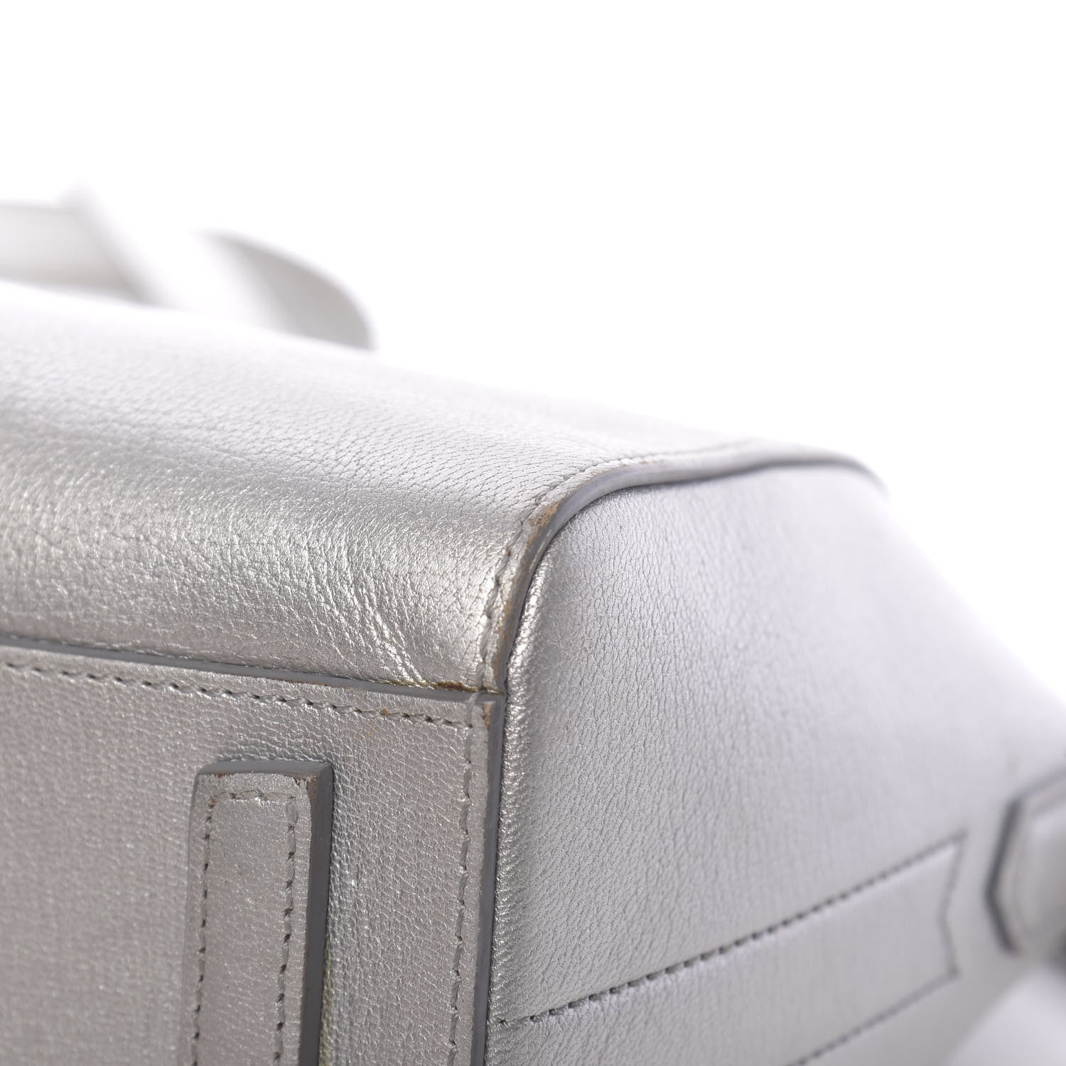Givenchy Metallic Sugar Goatskin Mini Antigona Silver 20 of 27