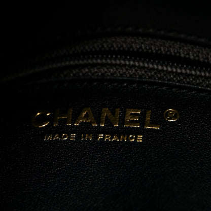 Chanel Lambskin Quilted Small CC Chic Flap Grey Dark Navy 6 of 12