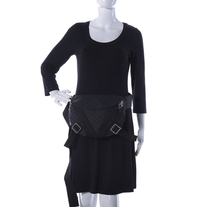 Bottega Veneta Nappa Intrecciato Carved Panels Belt Bag Black 2 of 14
