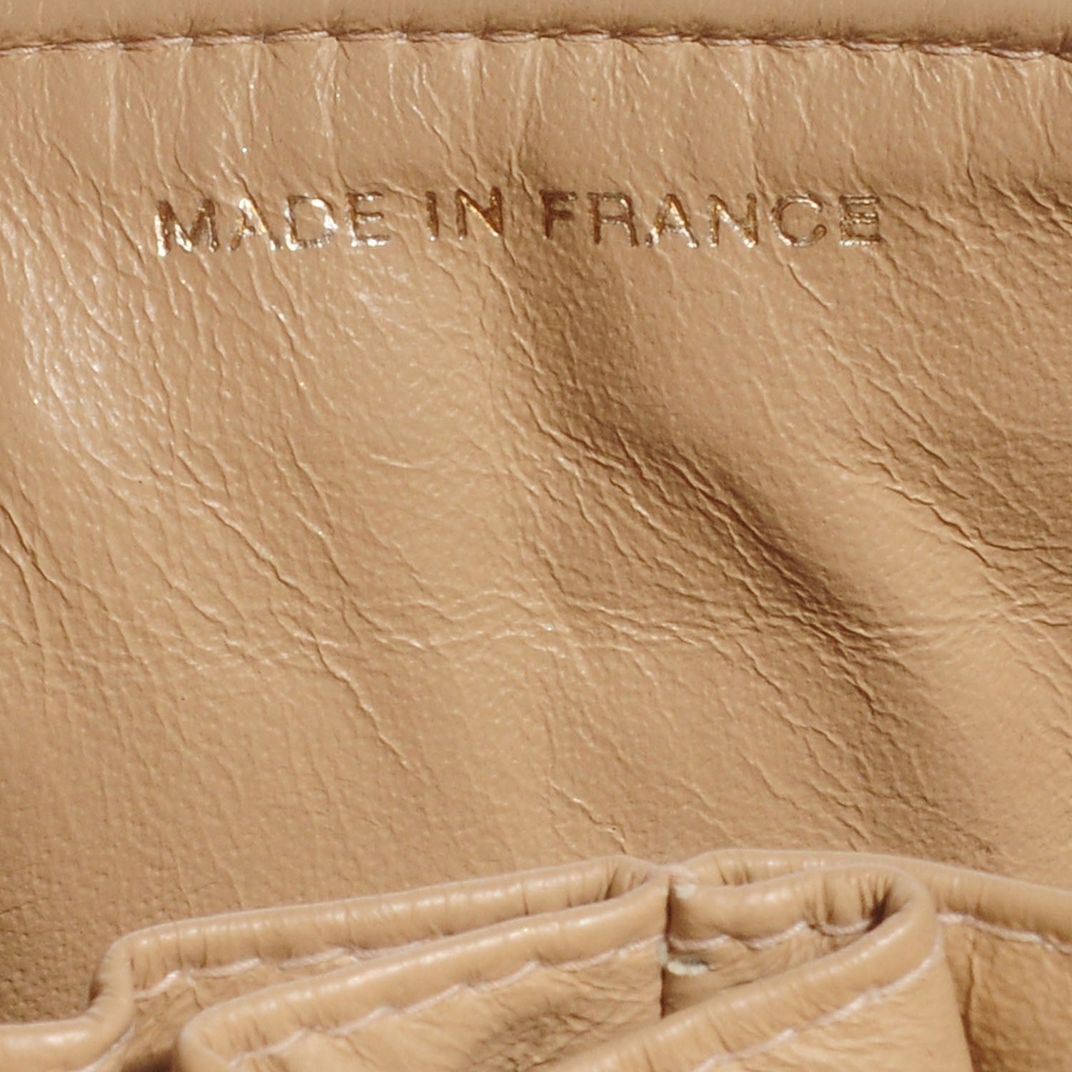 Chanel Lambskin Patent East West Chocolate Bar Flap Beige 7 of 9