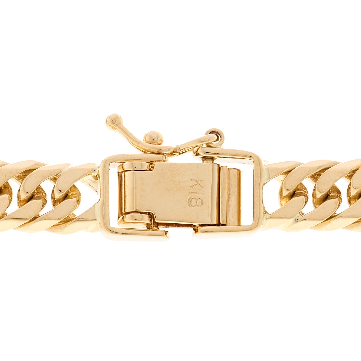 18K Yellow Gold Curb Chain Necklace 23.75"
