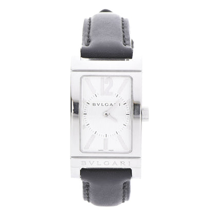 Bulgari Stainless Steel Calfskin 21mm Rettangolo Quartz Watch 1 of 7