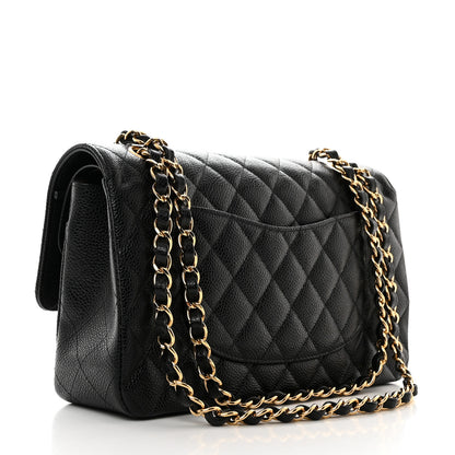 Chanel Caviar Quilted Medium Double Flap Black 3 of 10