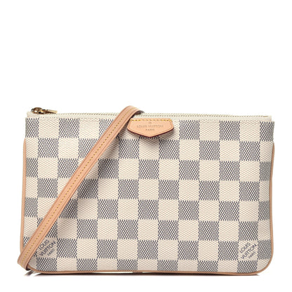 Louis Vuitton Damier Azur Double Zip Pochette 1 of 10